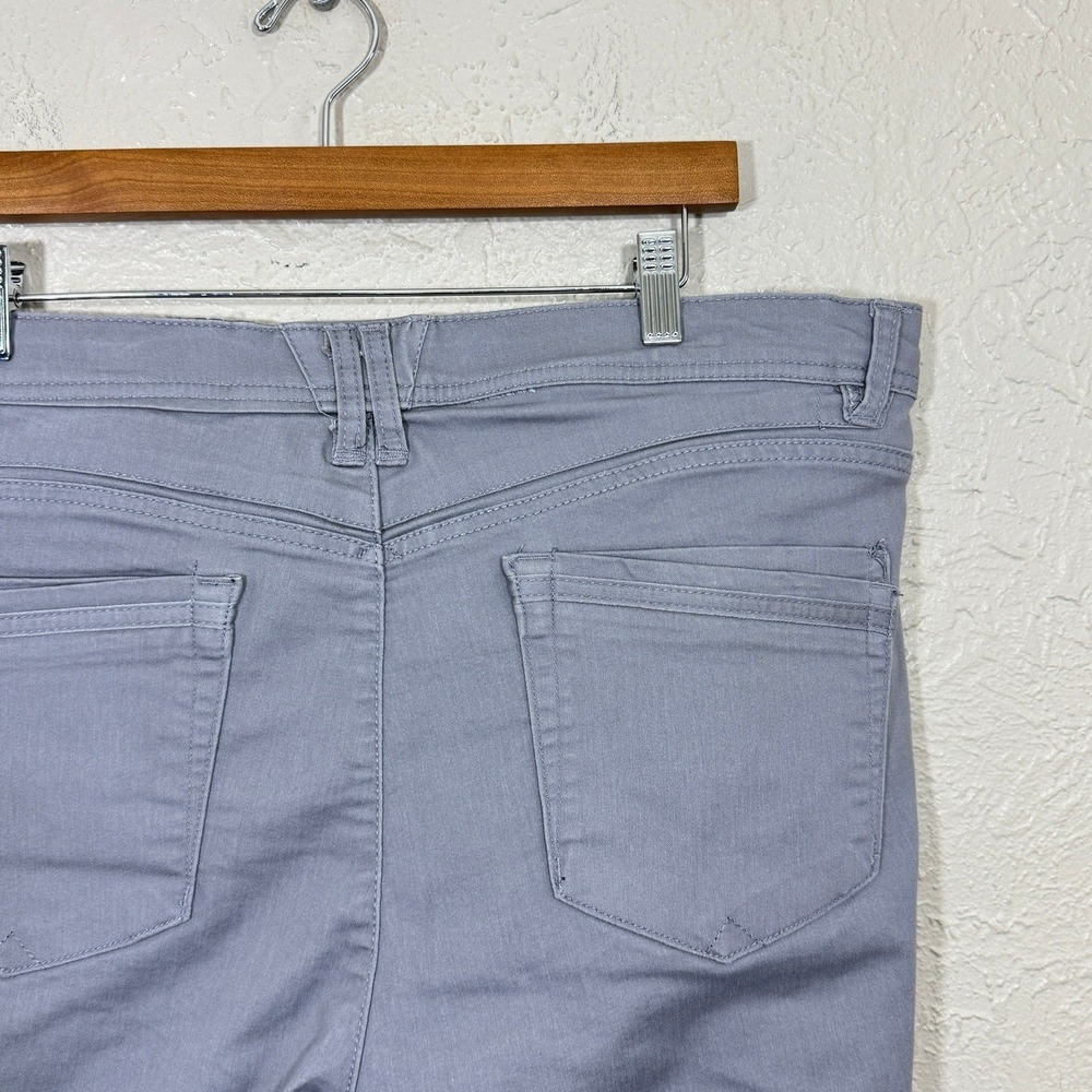 Democracy Ab-Solution Gray Pants 16 Tapered Ankle Stretch Slimming B1304PEX2 - Picture 7 of 10